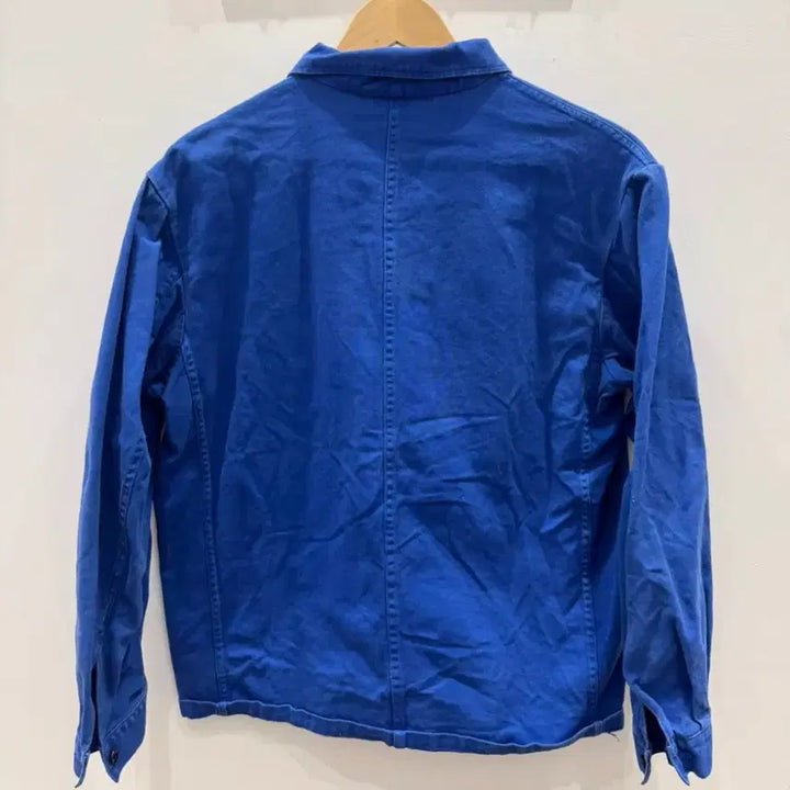 [BUNJANG] Vintage French Work Jacket (Sun Fade / Indigo Blue) / 50s-80s 프렌치 워크자켓 (선 페이드 / 인디고 블루)