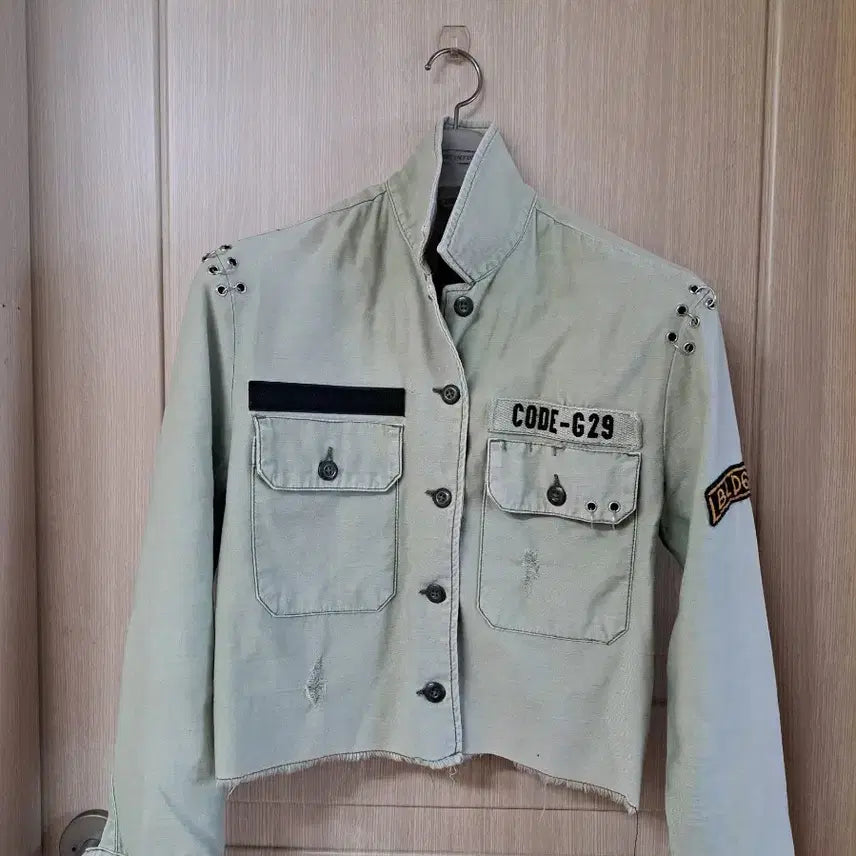 [BUNJANG] Vintage Style Khaki Short Jumper / 빈티지 느낌의 야상 숏 점퍼