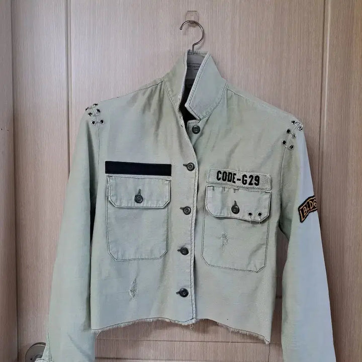[BUNJANG] Vintage Style Khaki Short Jumper / 빈티지 느낌의 야상 숏 점퍼