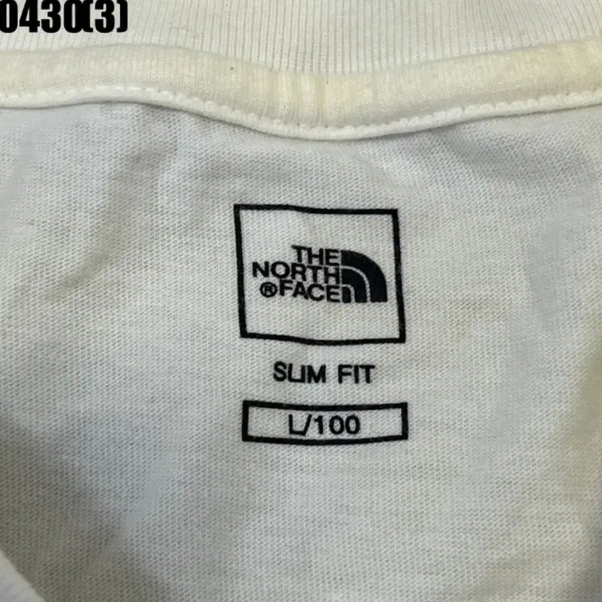 [BUNJANG] The North Face White Logo T-Shirt / 노스페이스 흰색 반팔 티셔츠100 0430