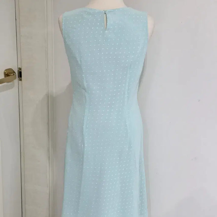 [BUNJANG] Mint Core Mori Girl Dot Shirring Frill Romantic Balletcore Suzukolong Dress / 일본빈티지)민트코어 모리걸 도트셔링프릴 로맨틱 발레코어 스즈코롱원피스