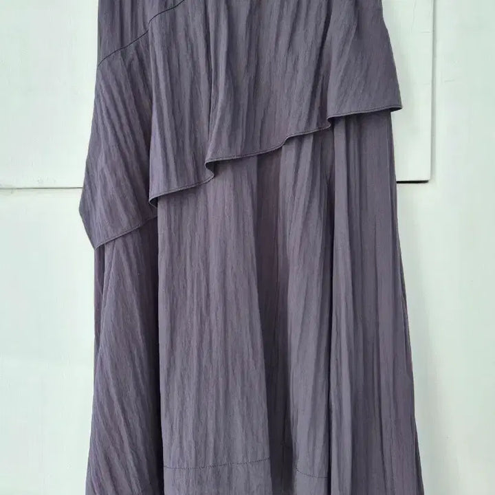 [BUNJANG] SJSJ Flare Layered Long Skirt (Dark Gray) / SJSJ 플레어 캉캉 롱 스커트 먹색 61-90