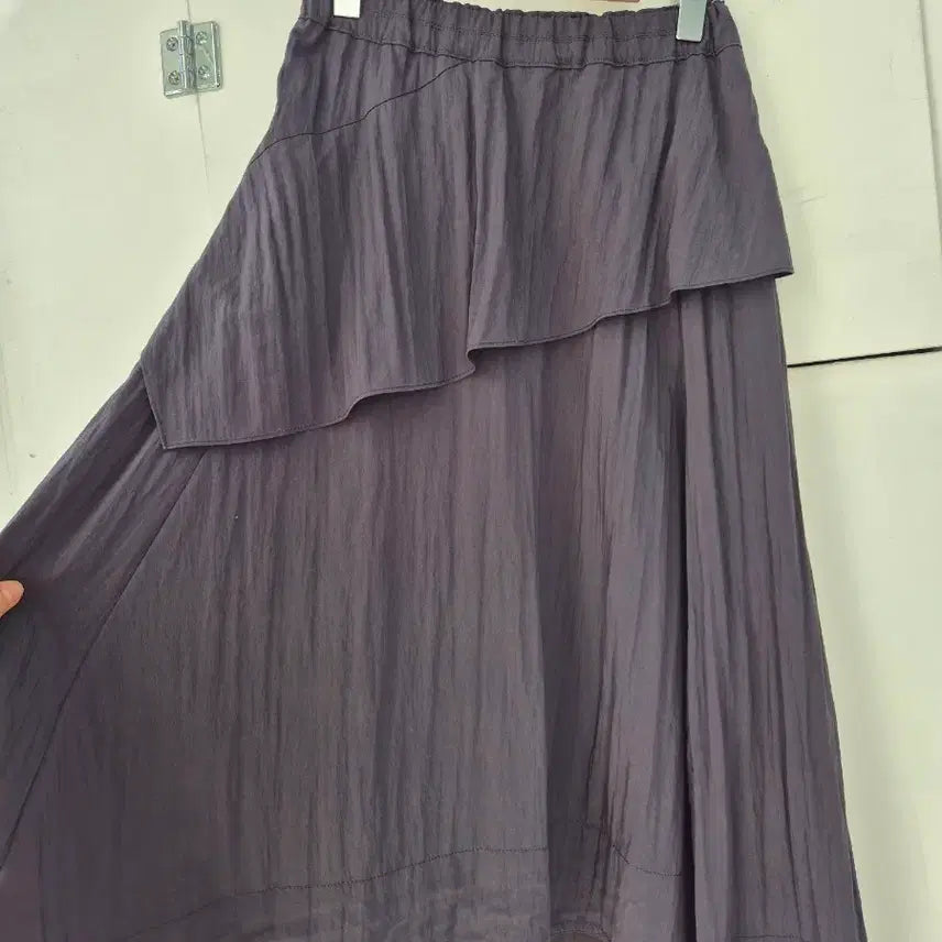 [BUNJANG] SJSJ Flare Layered Long Skirt (Dark Gray) / SJSJ 플레어 캉캉 롱 스커트 먹색 61-90