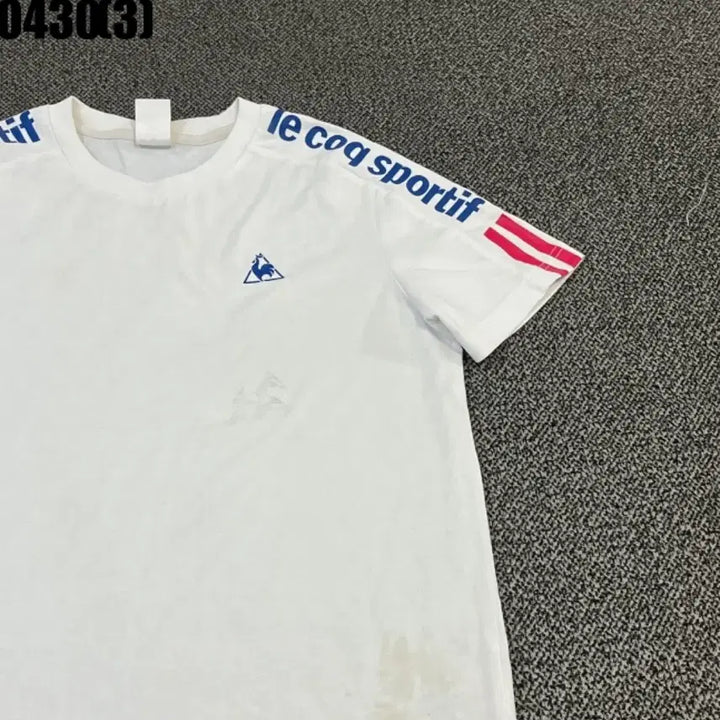 [BUNJANG] Le Coq Sportif White Short Sleeve T-Shirt (Size 95) / 르꼬끄 스포르티브 화이트 반팔 티셔츠95 0430