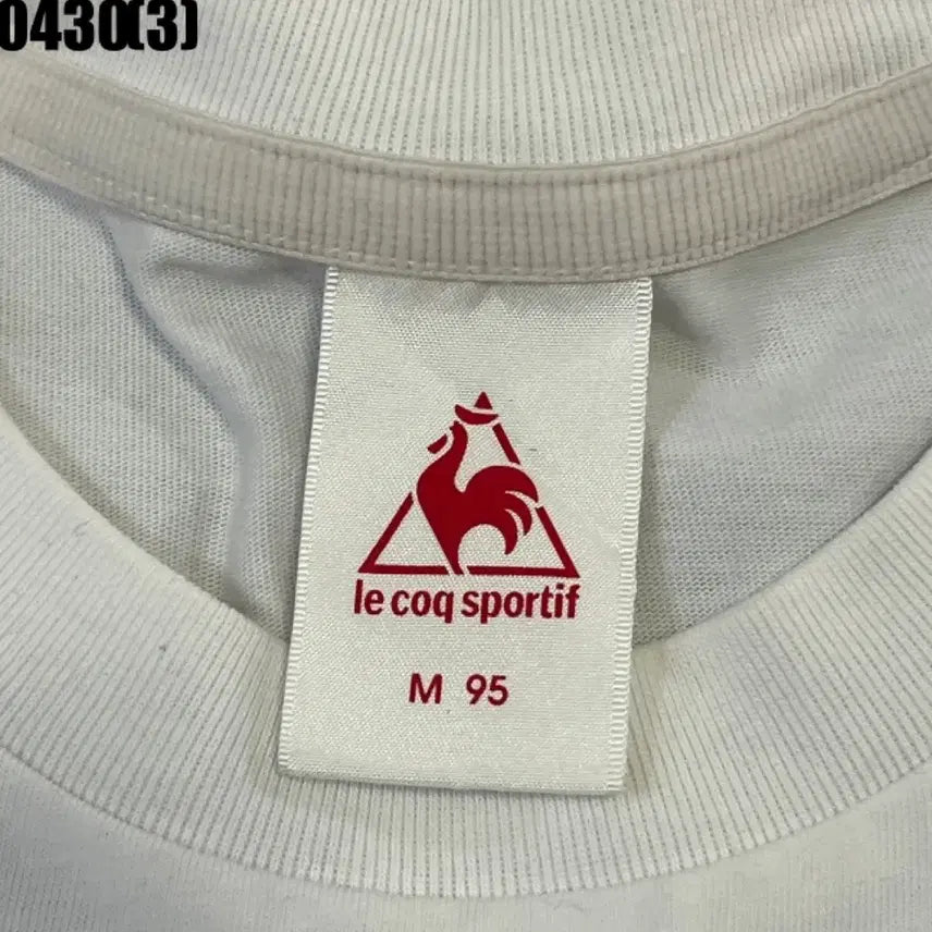 [BUNJANG] Le Coq Sportif White Short Sleeve T-Shirt (Size 95) / 르꼬끄 스포르티브 화이트 반팔 티셔츠95 0430