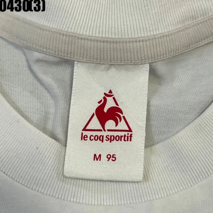 [BUNJANG] Le Coq Sportif White Short Sleeve T-Shirt (Size 95) / 르꼬끄 스포르티브 화이트 반팔 티셔츠95 0430