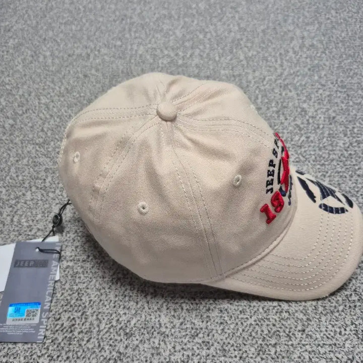 [BUNJANG] Jeep Spirit 1941 Design Beige Cotton 100% Baseball Cap / 지프 스피릿 볼캡 베이지 *새상품*