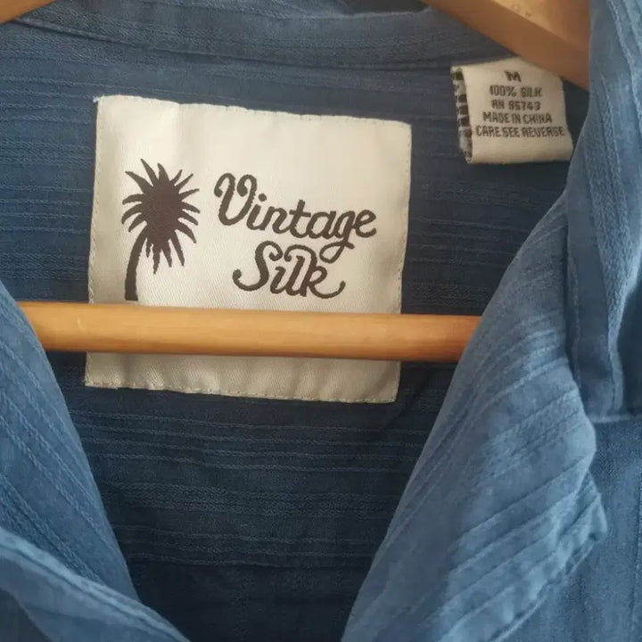 [BUNJANG] Vintage Pure Silk Soft Navy Short Sleeve Shirt / [Vintage]  Pure Silk 소프트 네이비 반팔 셔츠