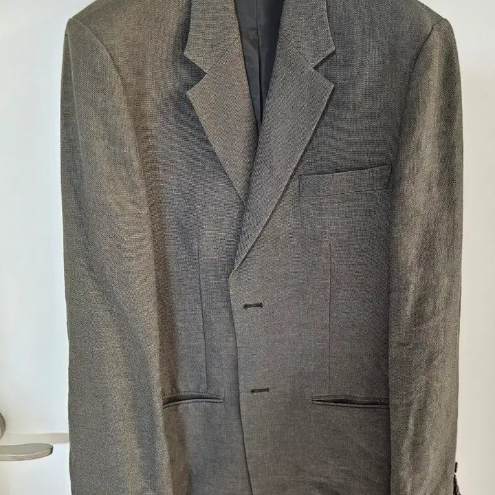 [BUNJANG] STUDIO TOMBOY Linen Blend Jacket Dark Khaki / [새상품] 스튜디오톰보이 린넨 마 자켓 그레이빛 다크카키