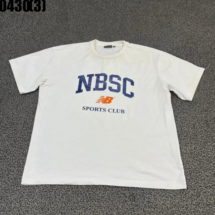 [BUNJANG] New Balance NBSC T-Shirt White / 뉴발란스 NBSC 반팔 티셔츠 화이트105 0430