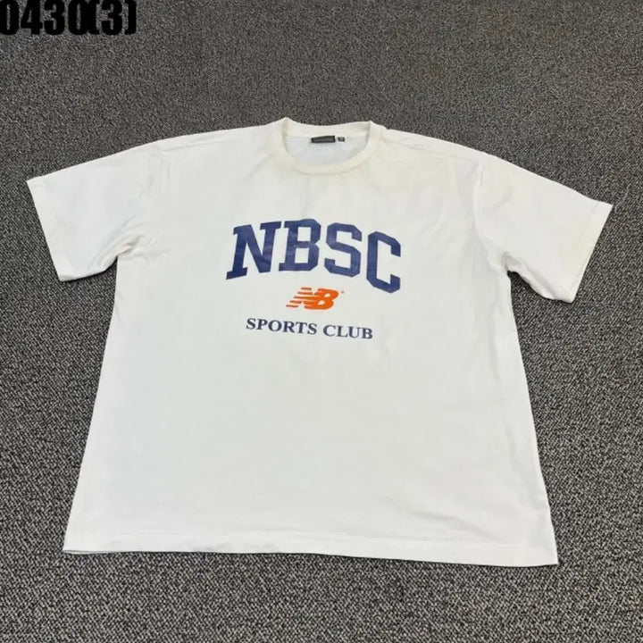[BUNJANG] New Balance NBSC T-Shirt White / 뉴발란스 NBSC 반팔 티셔츠 화이트105 0430