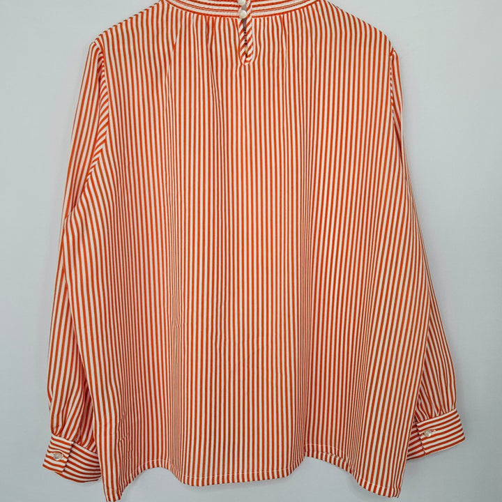 [BUNJANG] DringDring Stripe Neck Frill Blouse / 딩동 :) 스트라이프 넥프릴 블라우스15
