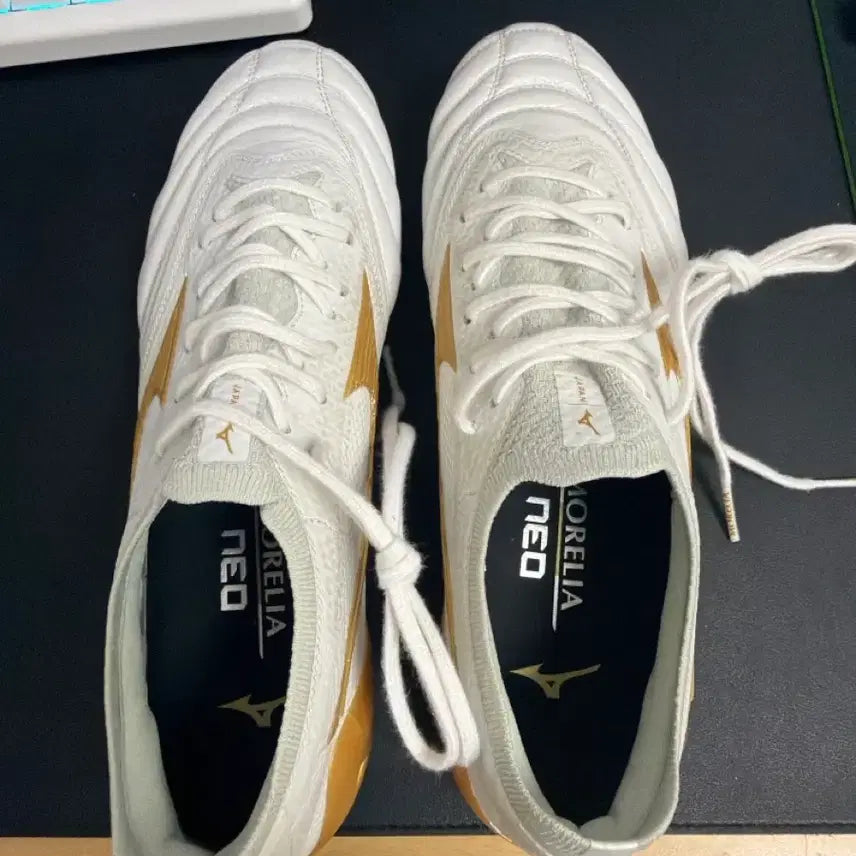 [BUNJANG] Mizuno Morelia Neo IV Beta Japan FG Soccer Cleats / 미즈노 모렐리아 네오4 베타 재팬