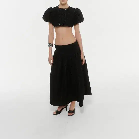 [BUNJANG] Kanari Set-up Cropped Top and Long Skirt Set / Kanari 카나리 셋업