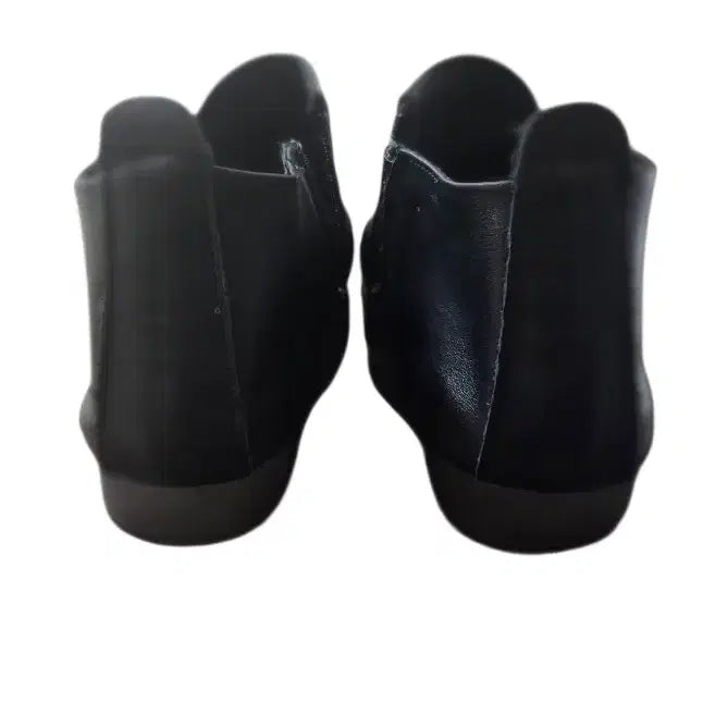[BUNJANG] Black Leather Ankle Boots / 깔끔한 블랙가죽 앵글부츠