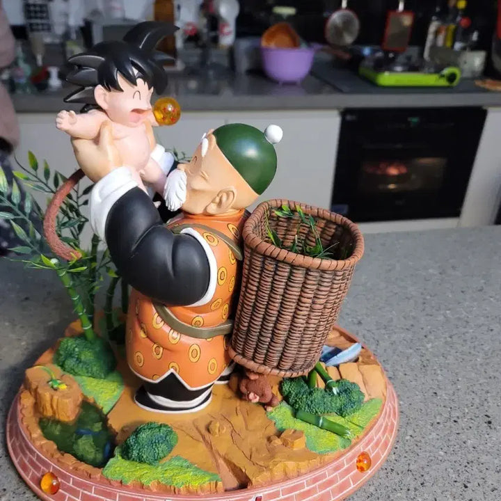 [BUNJANG] Dragon Ball Z Goku &amp; Gohan Resin Statue (Reproduction) / 드래곤볼 uc레진(카피품)
