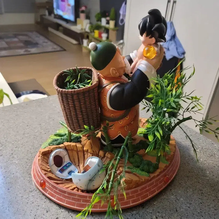 [BUNJANG] Dragon Ball Z Goku &amp; Gohan Resin Statue (Reproduction) / 드래곤볼 uc레진(카피품)