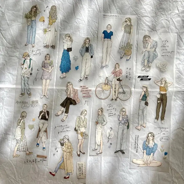 [BUNJANG] PION Girl Taiwanese Washi Tape (Sold Separately) / 대만 PION 소녀 마테 소분 판매