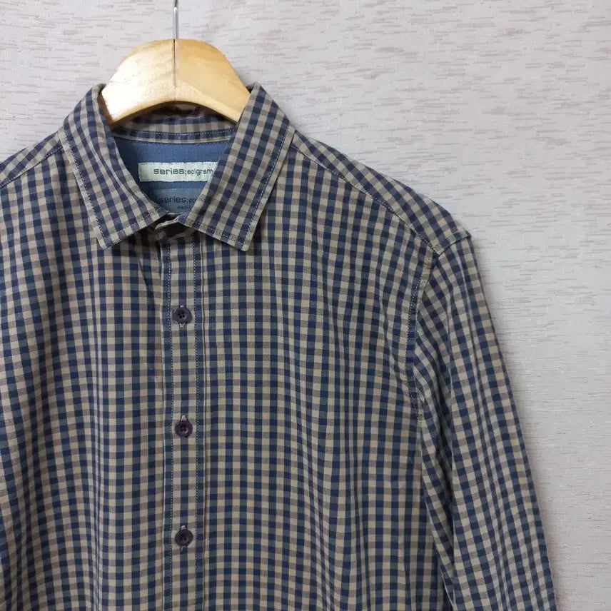 [BUNJANG] Brown Checkered Shirt Men&