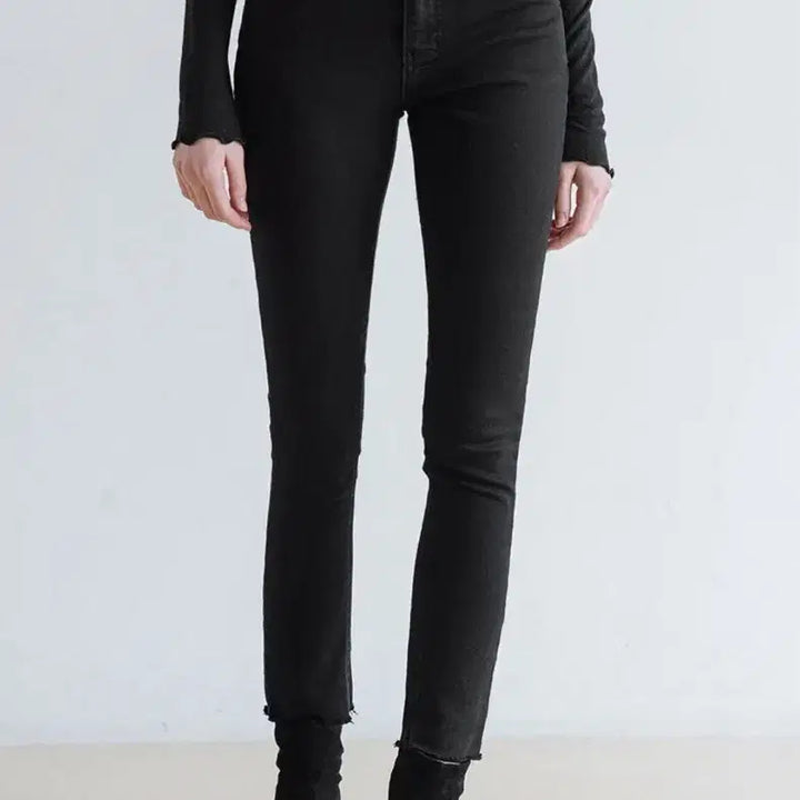 [BUNJANG] Pandora Fit Black Slim Fit Pants / 판도라핏 블랙 슬림핏 바지