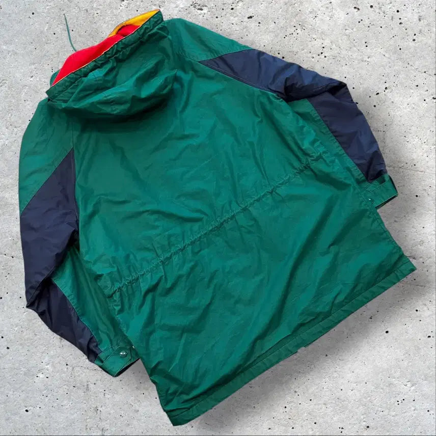 [BUNJANG] Polo 90s Mountain Parka Green Fleece Lined Jacket / [S] 90s 폴로 마운틴 파카 그린 후드 기모 바람막이 자켓 D938
