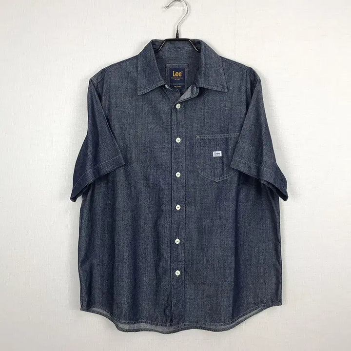 [BUNJANG] Lee Relaxed Fit Pocket Denim Short Sleeve Shirt (Men&