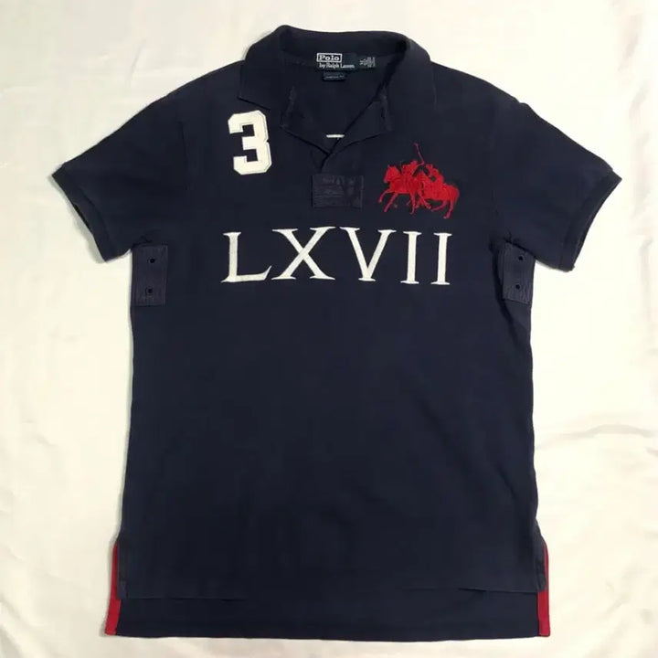 [BUNJANG] Polo Ralph Lauren Big Pony Navy Polo Shirt / 폴로 랄프로렌 빅포니 네이비 카라티