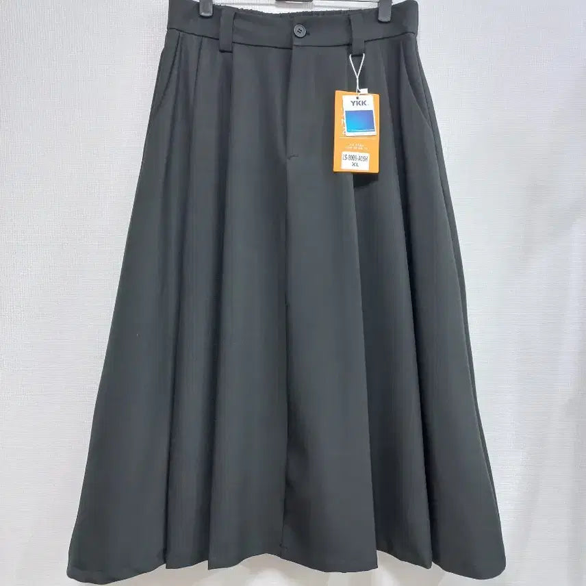 [BUNJANG] Plus Size Long Skirt with Back Elastic Waistband (XL) / 빅사이즈 뒷밴딩 롱스커트 블랙 XL