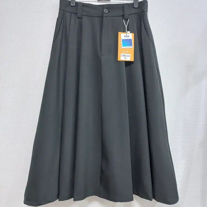 [BUNJANG] Plus Size Long Skirt with Back Elastic Waistband (XL) / 빅사이즈 뒷밴딩 롱스커트 블랙 XL