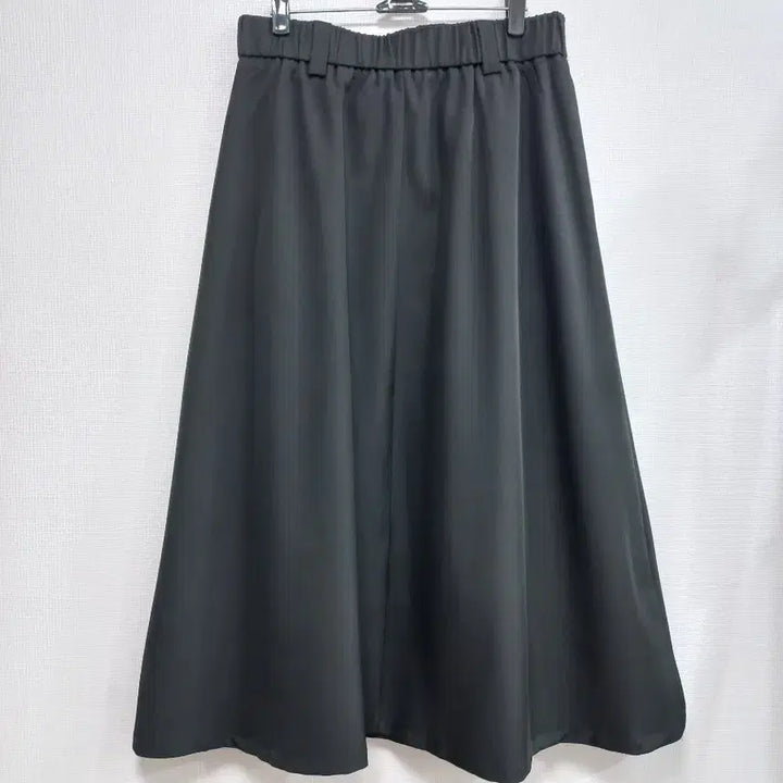 [BUNJANG] Plus Size Long Skirt with Back Elastic Waistband (XL) / 빅사이즈 뒷밴딩 롱스커트 블랙 XL