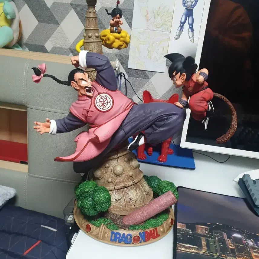 [BUNJANG] Dragon Ball UC Resin Tao Pai Pai vs. Goku Figure / 드래곤볼 uc레진 타오파이vs오공