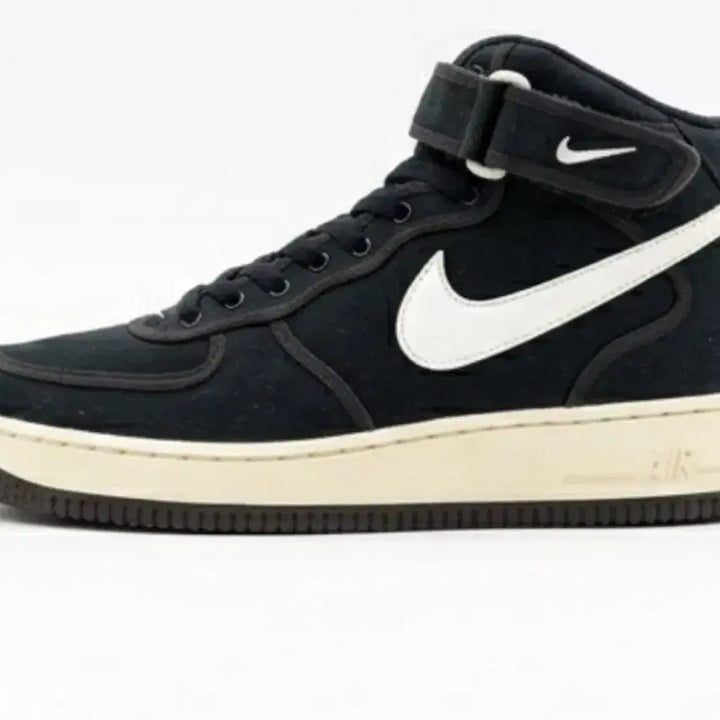 [BUNJANG] Nike Air Force 1 Mid Black Canvas / 나이키 에어포스1 미드  블랙 캔버스