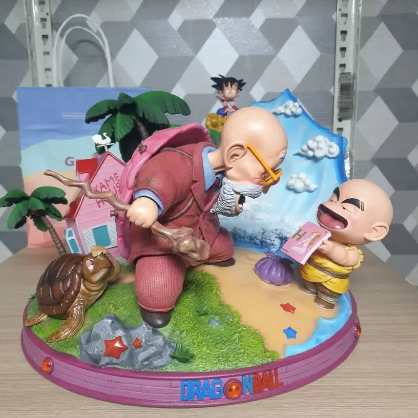 [BUNJANG] Dragon Ball UC Resin Master Roshi and Disciple Figure / 드래곤볼 uc레진 무천도사와 제자