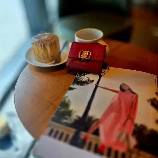 [BUNJANG] Salvatore Ferragamo Red Dyed Card Holder / [택포] 페라가모 레드 카드지갑