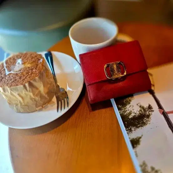 [BUNJANG] Salvatore Ferragamo Red Dyed Card Holder / [택포] 페라가모 레드 카드지갑