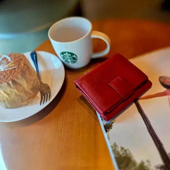 [BUNJANG] Salvatore Ferragamo Red Dyed Card Holder / [택포] 페라가모 레드 카드지갑