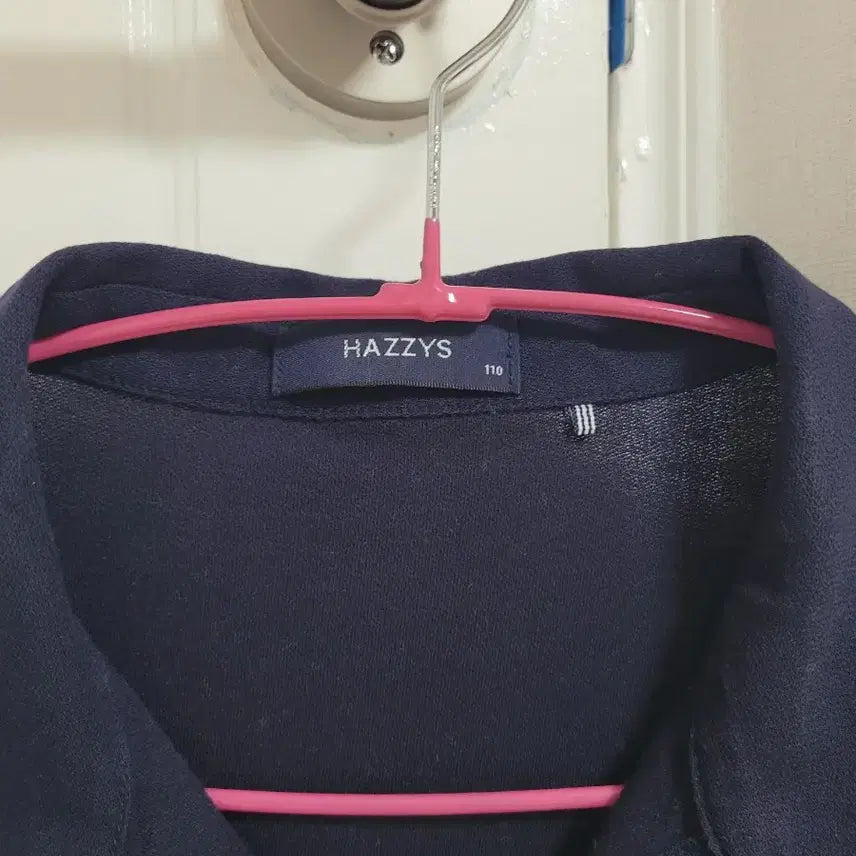 [BUNJANG] Hazzys Striped Short Sleeve Polo Shirt Navy / [헤지스] 스트라이프 반팔 카라티 (네이비)