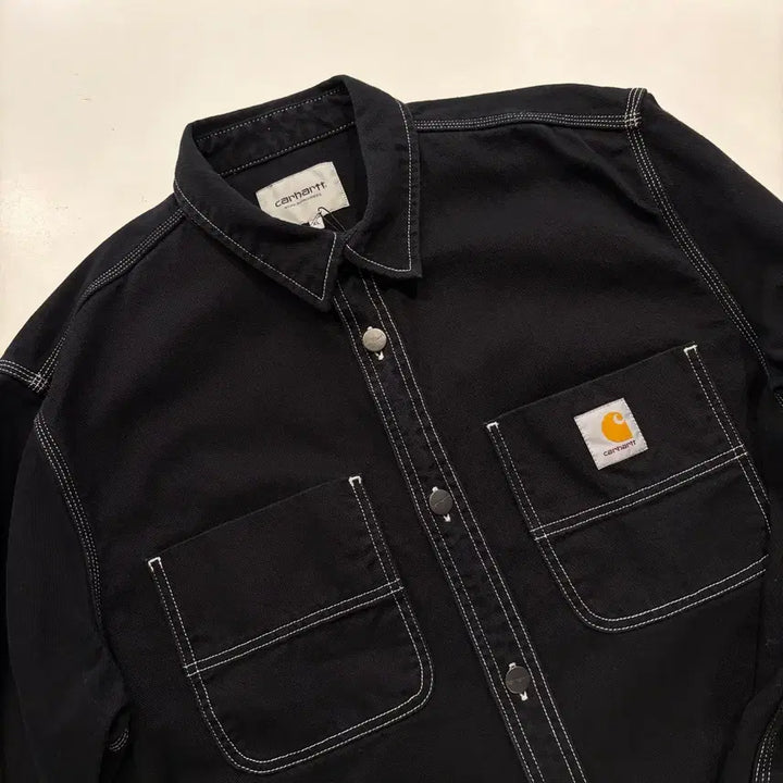 [BUNJANG] Carhartt Stitch Point Black Shirt Jacket XL / [XL] 칼하트 블랙 셔츠 자켓 스티치 포인트 D941
