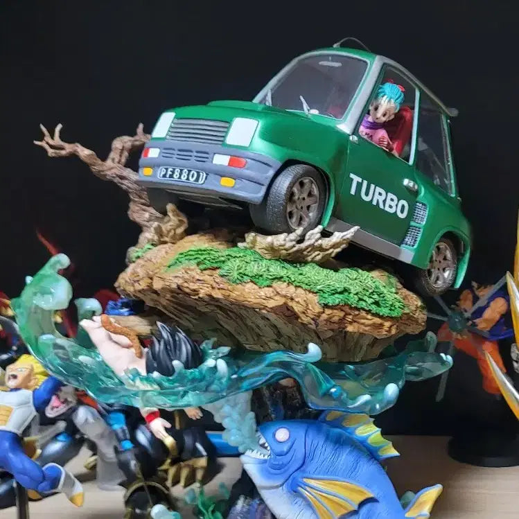[BUNJANG] Dragon Ball UC Resin Figure Bulma and Goku / 드래곤볼 uc 레진 부르마와 오공