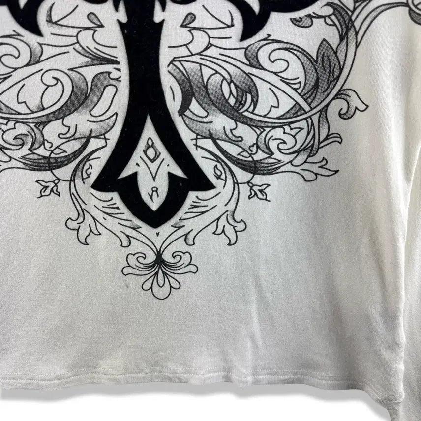 [BUNJANG] Y2K Punk Long Sleeve Top / JPN 펑크 Y2K 크로스 딱붙 롱슬리브3245