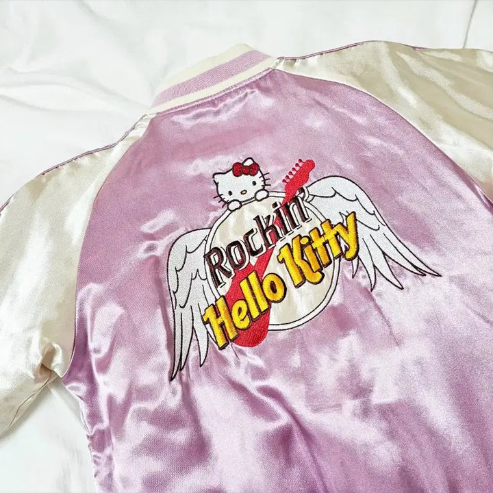 [BUNJANG] Hello Kitty Collaboration Vintage Sukajan Jacket / 헬로키티 스카잔 빈티지 콜라보 페어리