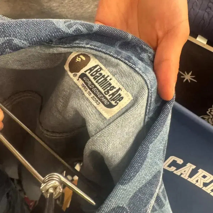 [BUNJANG] BAPE Camo Denim Jacket (Indigo) / 베이프 카모 데님 자켓 (인디고)