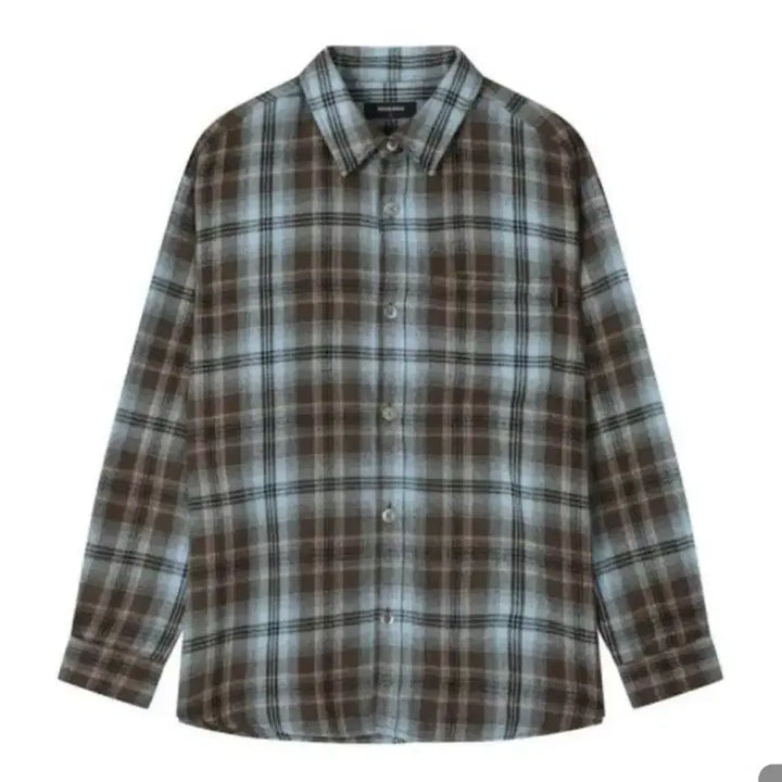 [BUNJANG] Buckaroo Flannel One-Pocket Checkered Shirt Khaki L / [L] 버커루 플란넬 원포켓 체크 셔츠 카키