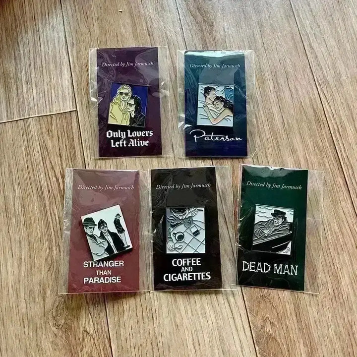 [BUNJANG] Jim Jarmusch Film Series Special Edition Badge Set / 짐자무쉬 뱃지 5종 영화 패터슨천국보다낯선커피와데드맨오직사랑하는이들만이
