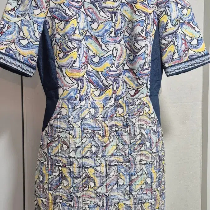 [BUNJANG] Quilted Detail Line Dress / 퀼팅포인트 라인원피스