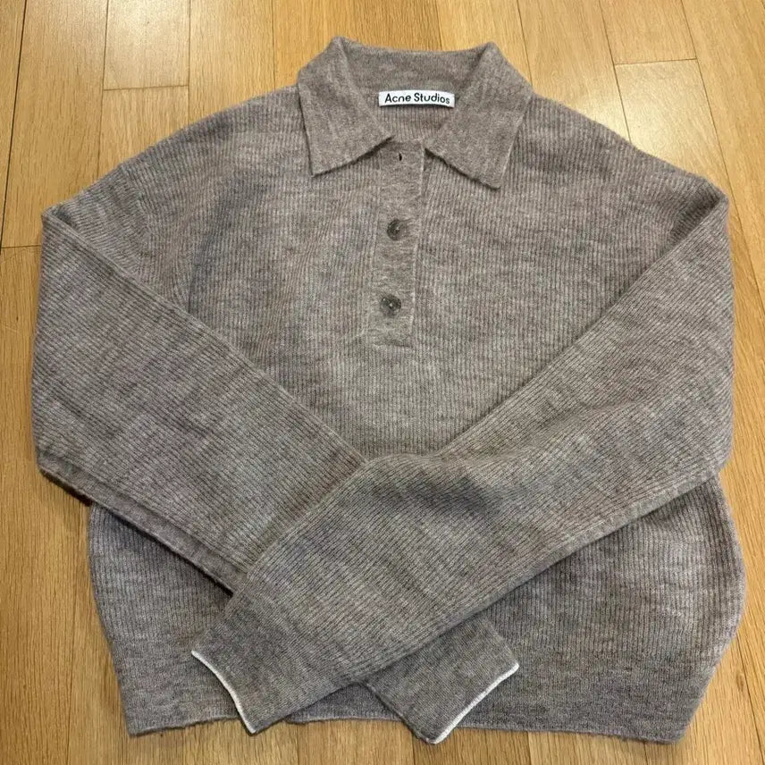 [BUNJANG] Acne Studios Knit Polo Shirt Brown / 아크네 스튜디오 니트 폴로 셔츠 브라운