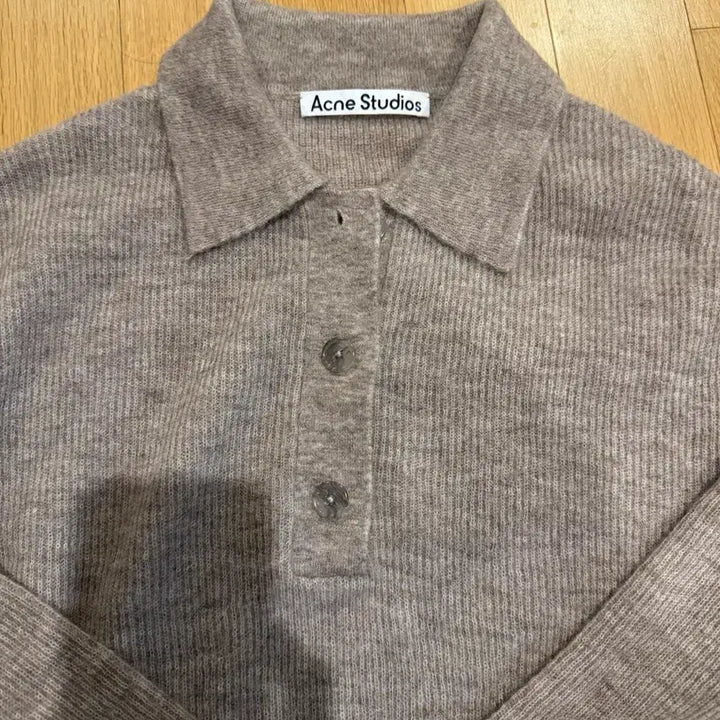 [BUNJANG] Acne Studios Knit Polo Shirt Brown / 아크네 스튜디오 니트 폴로 셔츠 브라운