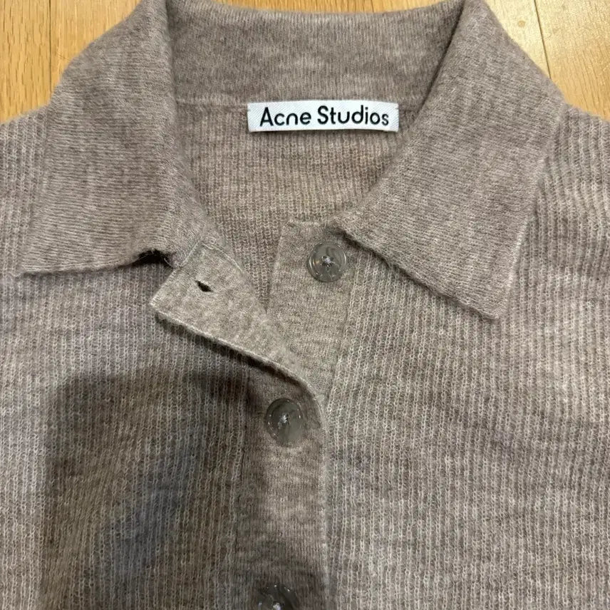 [BUNJANG] Acne Studios Knit Polo Shirt Brown / 아크네 스튜디오 니트 폴로 셔츠 브라운