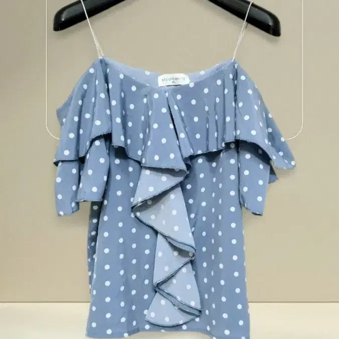 [BUNJANG] Polka Dot Sleeveless Blouse Top / 새상품 44 55 66 블라우스 여성 나시 땡땡이 탑 민소매 새제품 여자