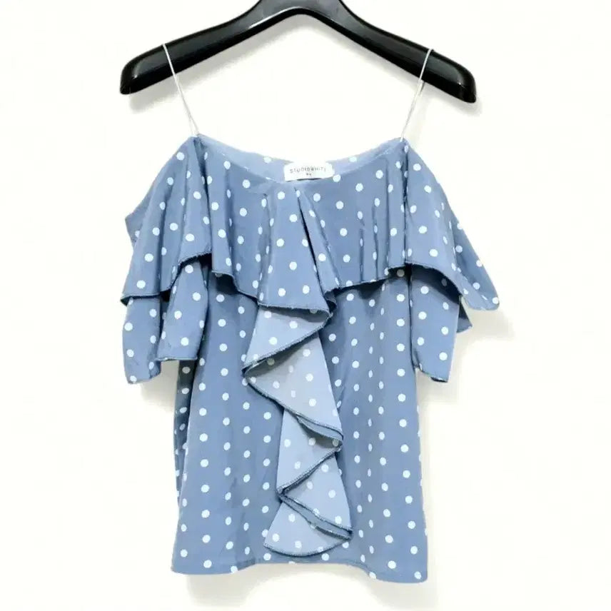 [BUNJANG] Polka Dot Sleeveless Blouse Top / 새상품 44 55 66 블라우스 여성 나시 땡땡이 탑 민소매 새제품 여자